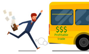 Missing a profitable trade